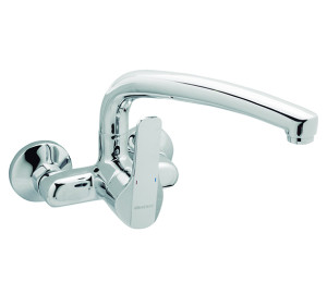 Wall single lever sink mixer 11 cm